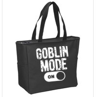 Goblin Mode Trend Goblincore Funny Zip Tote Bag