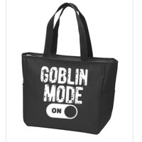 Goblin Mode Trend Goblincore Funny Zip Tote Bag