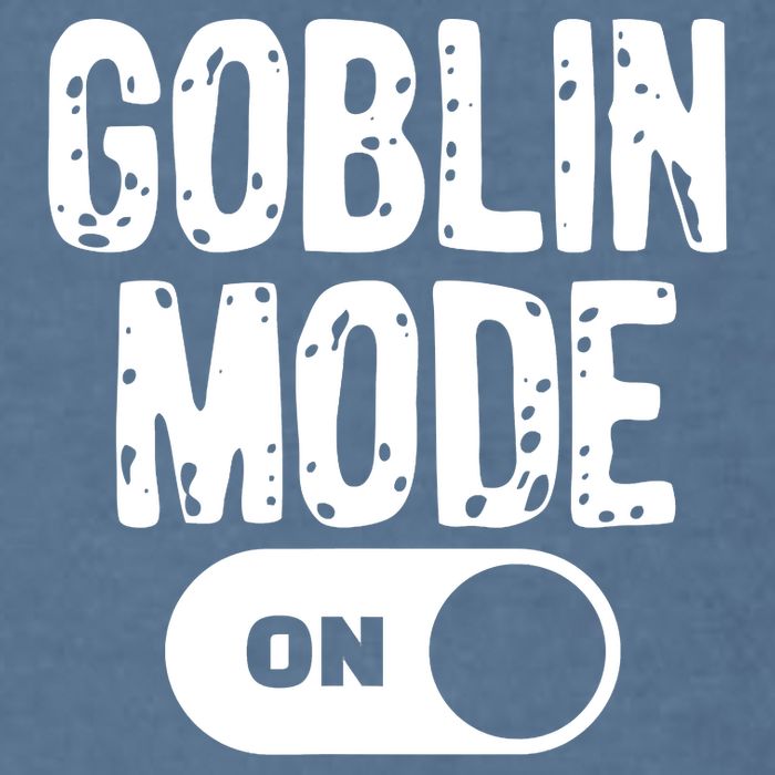 Goblin Mode Trend Goblincore Funny Garment-Dyed Sweatshirt
