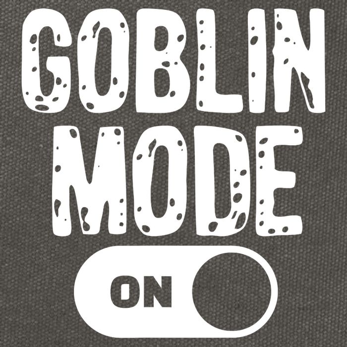 Goblin Mode Trend Goblincore Funny Cotton Canvas Backpack