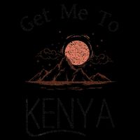 Get Me To Kenya Vintage Vacation Backpack