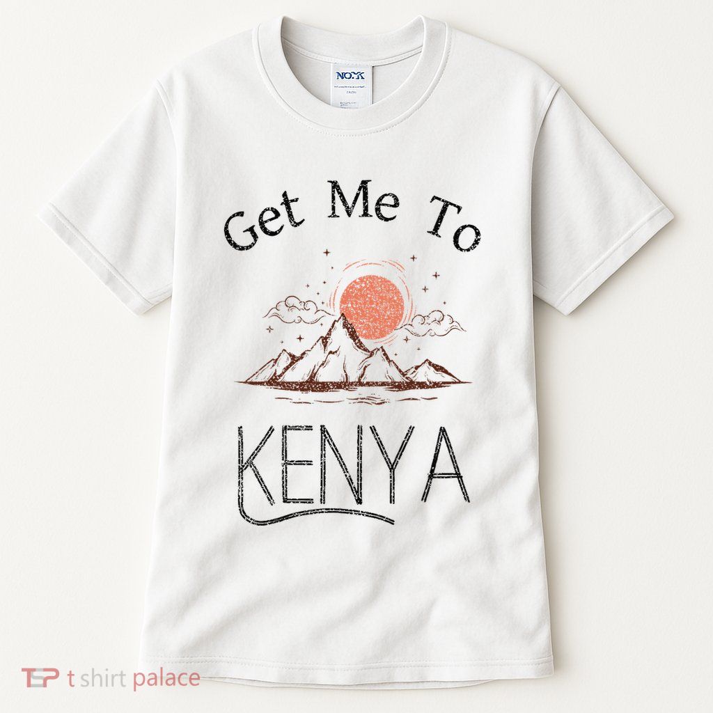 Get Me To Kenya Vintage Vacation Tall T-Shirt