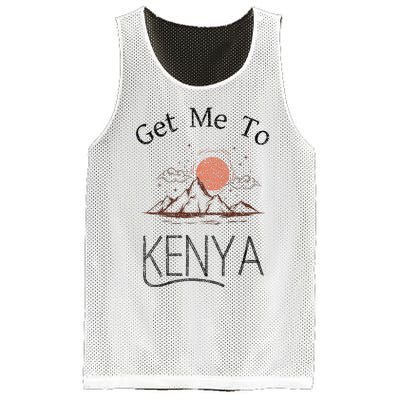 Get Me To Kenya Vintage Vacation Mesh Reversible Basketball Jersey Tank