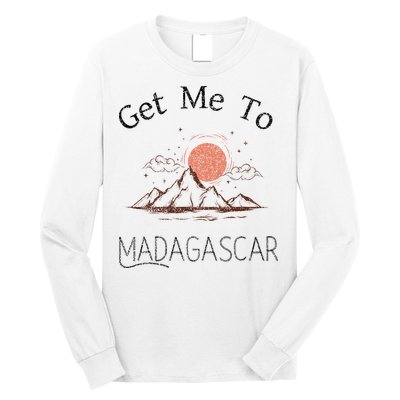 Get Me To Madagascar Vintage Vacation Long Sleeve Shirt