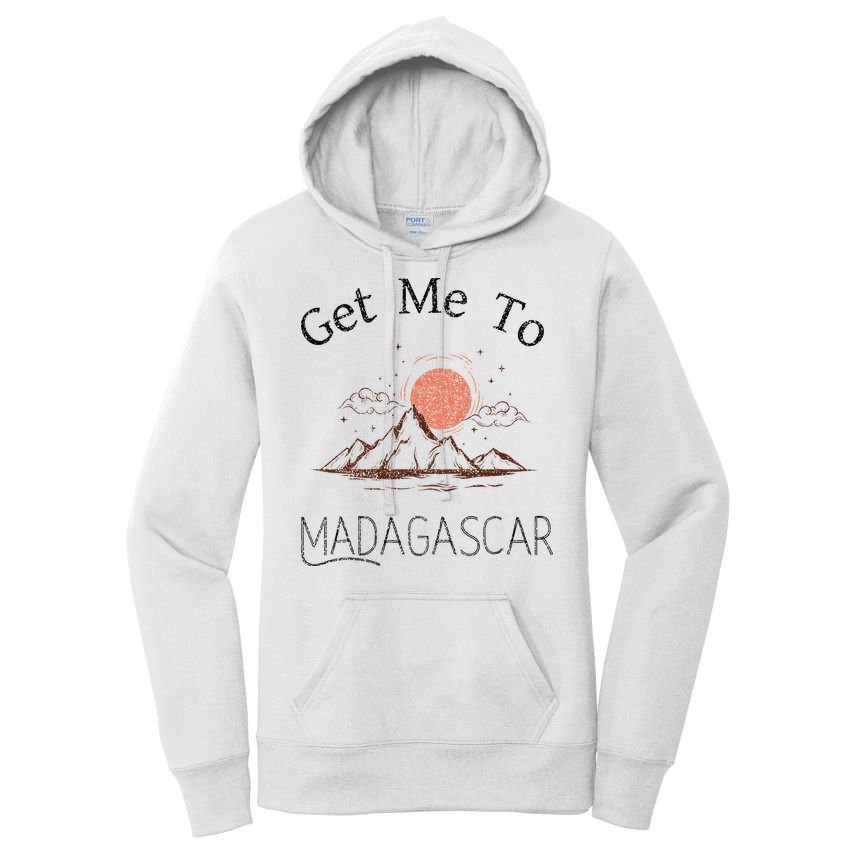 Get Me To Madagascar Vintage Vacation Women's Pullover Hoodie