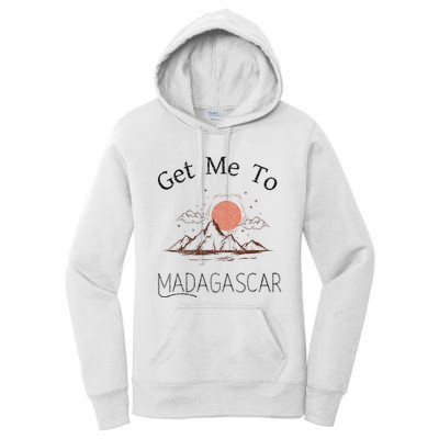 Get Me To Madagascar Vintage Vacation Women's Pullover Hoodie