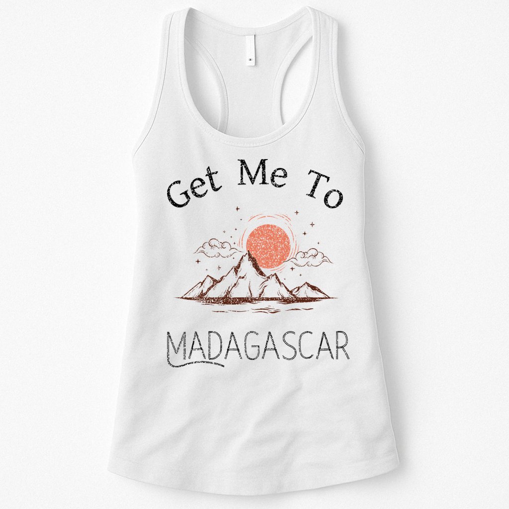 Get Me To Madagascar Vintage Vacation Womens Tank Top