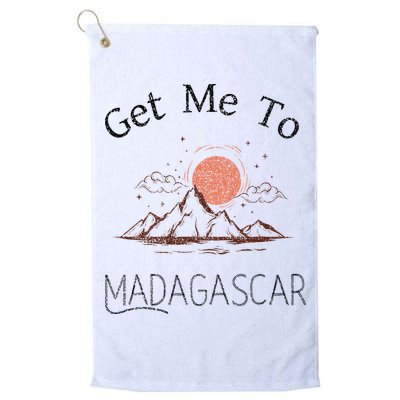 Get Me To Madagascar Vintage Vacation Golf Towel