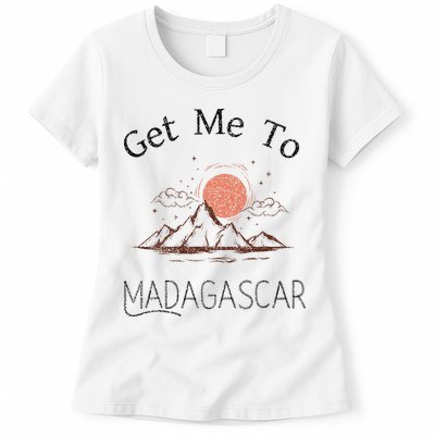 Get Me To Madagascar Vintage Vacation Womens T-Shirt