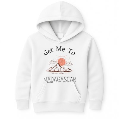 Get Me To Madagascar Vintage Vacation Kids Hoodie