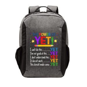 Growth Mindset Teacher Kindness Power Of Yet Inspirational Vector Backpack