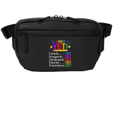 Growth Mindset Teacher Kindness Power Of Yet Inspirational Crossbody Pack