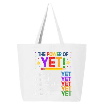 Growth Mindset Teacher Kindness Power Of Yet Inspirational 25L Jumbo Tote