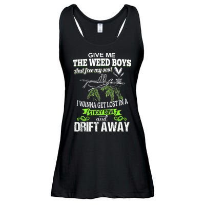 Give Me The Weed And Free My Soul I Wanna Get Lost In Ladies Essential Flowy Tank