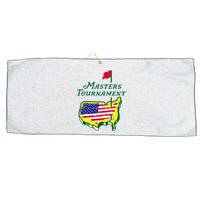 Green Masters Tournament Large Microfiber Waffle Golf Towel