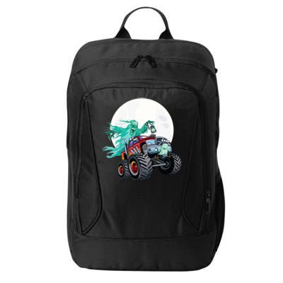 Ghost Monster Truck Funny Creepy Halloween Spirit Scary Gift City Backpack