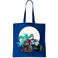 Ghost Monster Truck Funny Creepy Halloween Spirit Scary Gift Tote Bag