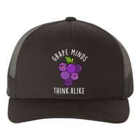 Grape Minds Think Alike Funny Fruit Pun Yupoong Adult 5-Panel Trucker Hat