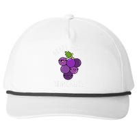 Grape Minds Think Alike Funny Fruit Pun Snapback Five-Panel Rope Hat