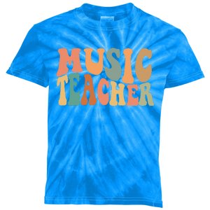 Groovy Music Teacher Cute Back To School Supplies Women Kids Tie-Dye T-Shirt