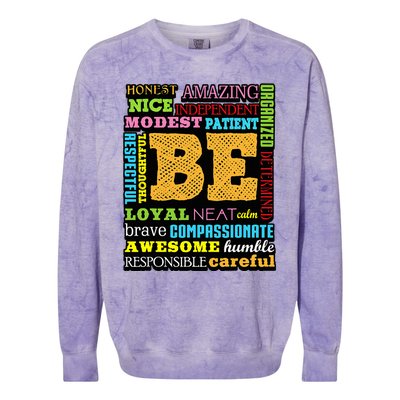 Growth Mindset Teacher Positive Thinking Gift Colorblast Crewneck Sweatshirt