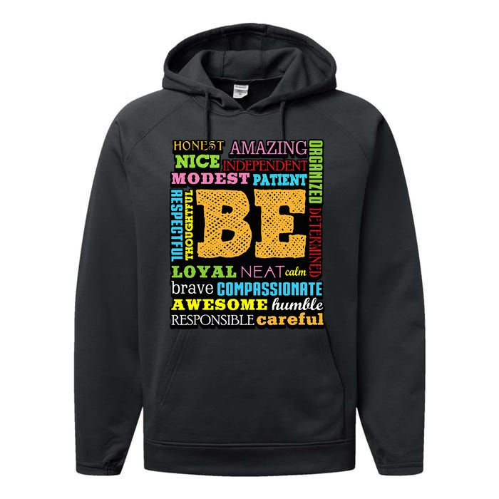 Growth Mindset Teacher Positive Thinking Gift Performance Fleece Hoodie