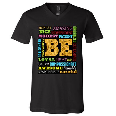 Growth Mindset Teacher Positive Thinking Gift V-Neck T-Shirt