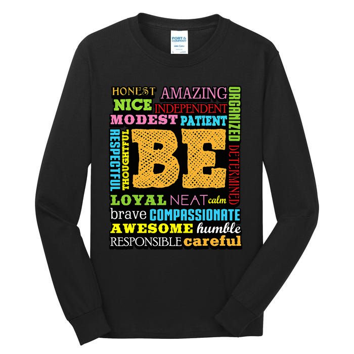 Growth Mindset Teacher Positive Thinking Gift Tall Long Sleeve T-Shirt