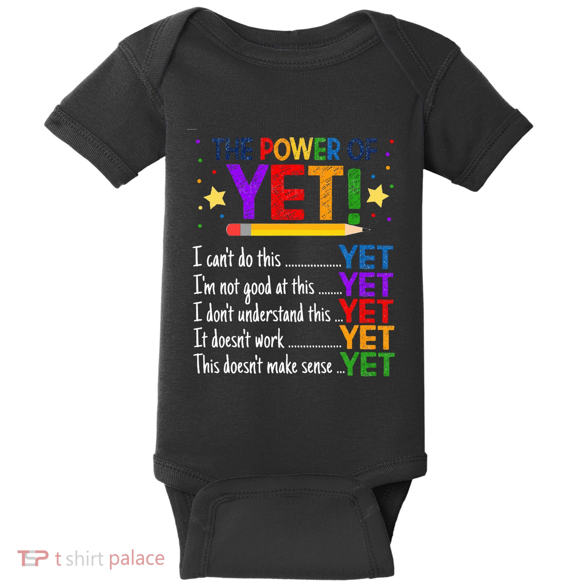 Growth Mindset Teacher Kindness Power Of Yet Inspirational Baby Bodysuit