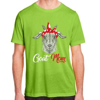 Goat Mom Tee Mama Mother Animal Pet Farm Lover Mother's Day Gift Adult ChromaSoft Performance T-Shirt