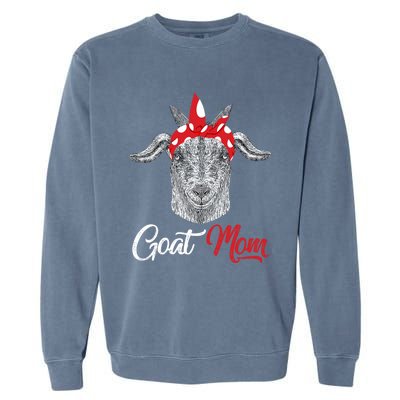 Goat Mom Tee Mama Mother Animal Pet Farm Lover Mother's Day Gift Garment-Dyed Sweatshirt