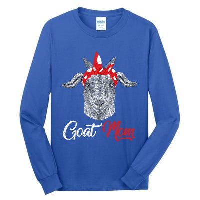 Goat Mom Tee Mama Mother Animal Pet Farm Lover Mother's Day Gift Tall Long Sleeve T-Shirt