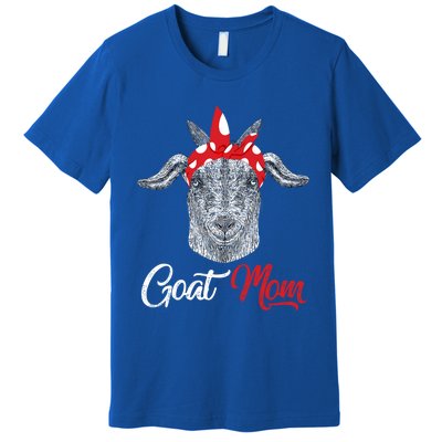 Goat Mom Tee Mama Mother Animal Pet Farm Lover Mother's Day Gift Premium T-Shirt