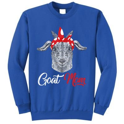 Goat Mom Tee Mama Mother Animal Pet Farm Lover Mother's Day Gift Tall Sweatshirt