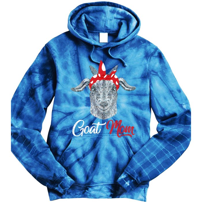 Goat Mom Tee Mama Mother Animal Pet Farm Lover Mother's Day Gift Tie Dye Hoodie