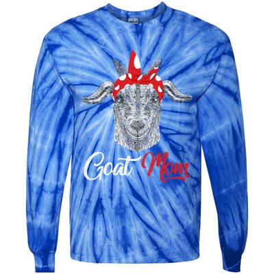 Goat Mom Tee Mama Mother Animal Pet Farm Lover Mother's Day Gift Tie-Dye Long Sleeve Shirt