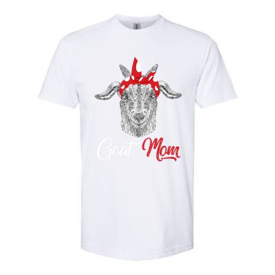 Goat Mom Tee Mama Mother Animal Pet Farm Lover Mother's Day Gift Softstyle® CVC T-Shirt