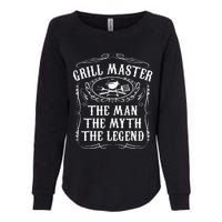 Grill Master The Man The Myth Legend Funny BBQ Smoker Gift Womens California Wash Sweatshirt