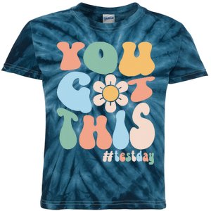 Groovy Motivational Testing Day Teacher Student You Got This Kids Tie-Dye T-Shirt