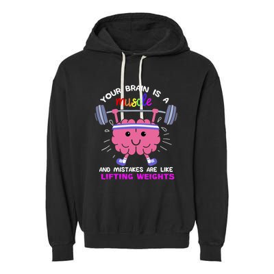 Growth Mindset Teacher, Inspirationals Garment-Dyed Fleece Hoodie