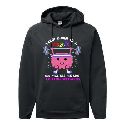 Growth Mindset Teacher, Inspirationals Performance Fleece Hoodie