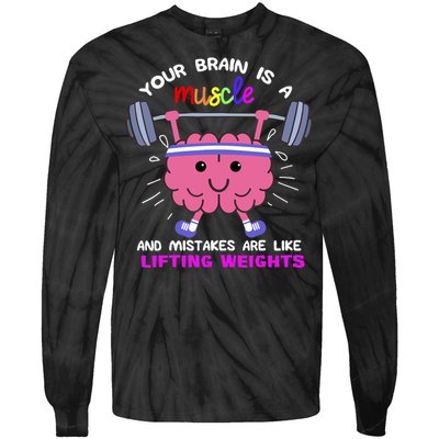 Growth Mindset Teacher, Inspirationals Tie-Dye Long Sleeve Shirt