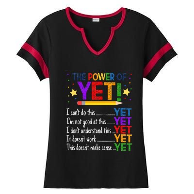 Growth Mindset Teacher Kindness Power Of Yet Inspirational Ladies Halftime Notch Neck Tee