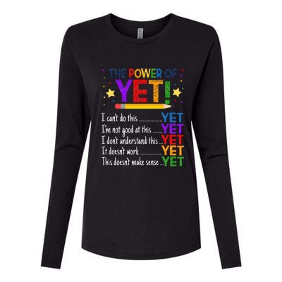 Growth Mindset Teacher Kindness Power Of Yet Inspirational Womens Cotton Relaxed Long Sleeve T-Shirt