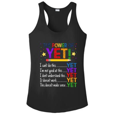 Growth Mindset Teacher Kindness Power Of Yet Inspirational Ladies PosiCharge Competitor Racerback Tank