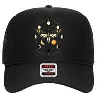 Goth Moth Tarot Card Moth High Crown Mesh Back Trucker Hat