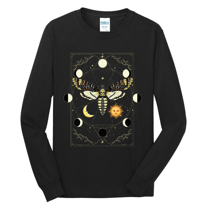 Goth Moth Tarot Card Moth Tall Long Sleeve T-Shirt