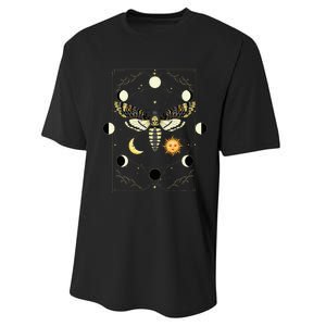 Goth Moth Tarot Card Moth Performance Sprint T-Shirt