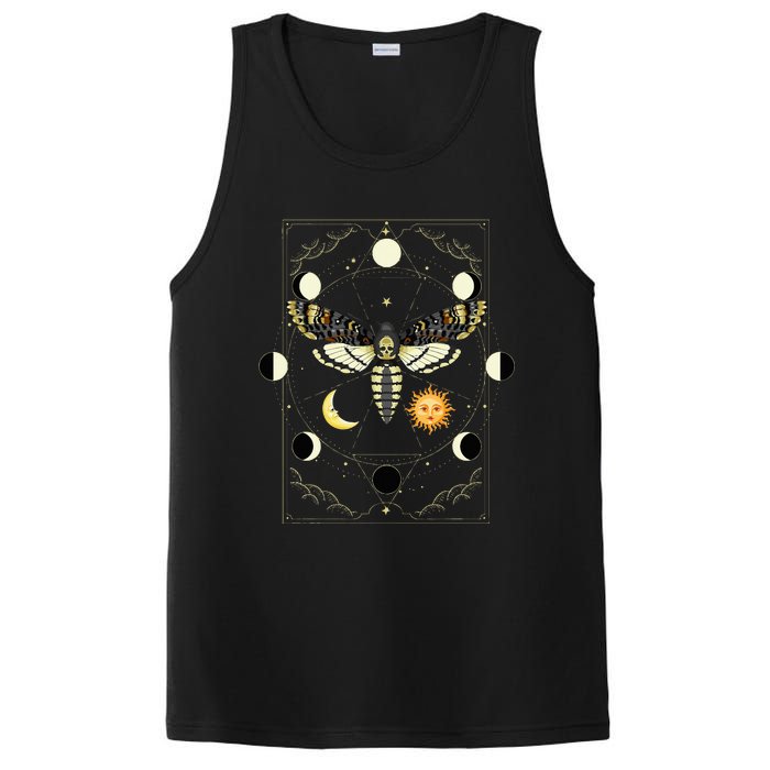 Goth Moth Tarot Card Moth PosiCharge Competitor Tank