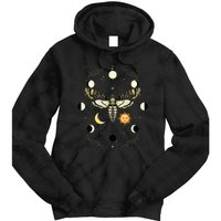 Goth Moth Tarot Card Moth Tie Dye Hoodie